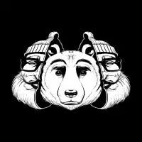 Bear Inside Black And White - design