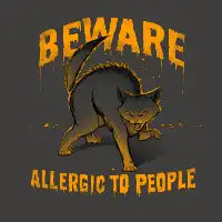 Beware! Allergic To People - design