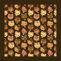 Cat Popsicles Pattern by Tobe Fonseca - design