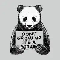 Don't grow up its a trap - design