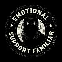 Emotional Support Familiar Black Cat by Tobe Fonseca - design