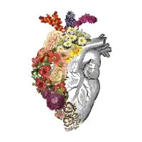Flower Heart Spring White by Tobe Fonseca T-Shirt - design