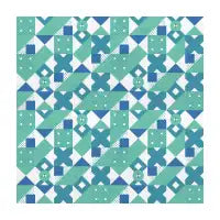 Geometric Acqua Dots - design