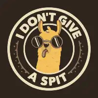 I Don't Give a Spit Brown by Tobe Fonseca - design