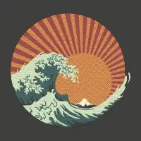 Kanagawa Wave Japanese Patterns by Tobe Fonseca - design