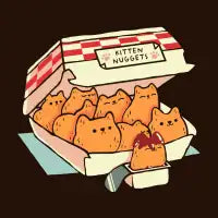 Kitten Nuggets Fast Food Cat by Tobe Fonseca T-Shirt - design