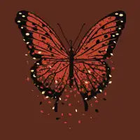 Monarch Butterfly Autumn Leaves by Tobe Fonseca T-Shirt - design