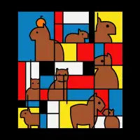 Mondrian Capybara by Tobe Fonseca - design