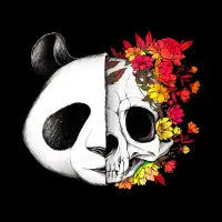 Panda Skull Rock - design