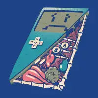 Retro Video Game Inside - design