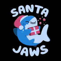 Santa Jaws Xmas Shark by Tobe Fonseca - design
