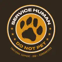 Service Human Do Not Pet by Tobe Fonseca - design
