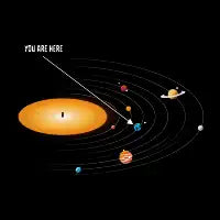 Solar System Vinyl You Are Here - design