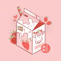 Strawberry Mooolk by Tobe Fonseca T-Shirt - design