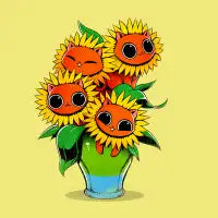 Sunflower Cat - design