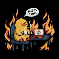 This Is Fine Duck Coffee by Tobe Fonseca - design