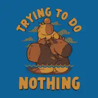 Trying To Do Nothing Funny Capybara by Tobe Fonseca - design