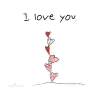 I love you - design