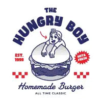 The Hungry Boy - Homemade burger - design