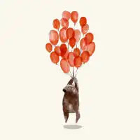 Bear and balloons - design