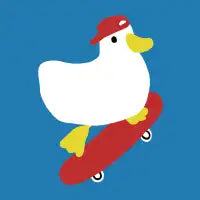 Duck on skateboard - design