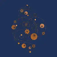 Geometric water lily - design