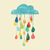 It is raining rainbow - design