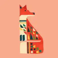 Mid-century fox - design