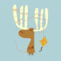 Moose vs kite - design
