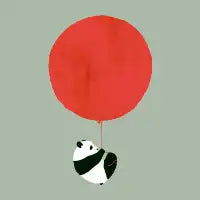 Panda with a balloon - design
