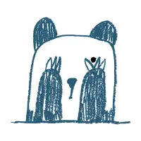 Peeking panda - design