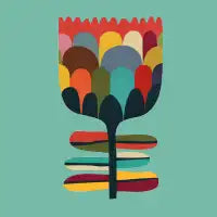 Rainbow in bloom - design