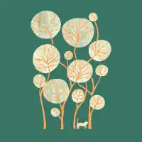 Tropical jungle with tiger - design