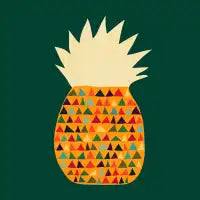Whimsical pineapple - design