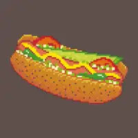 8-Bit Hot Dog - design