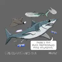 Plastic Pollution Shark - design