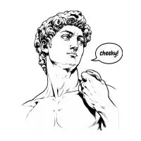 Cheeky David - design