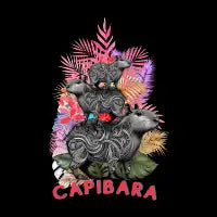 Amistad peluda: Capybaras apiladas - design