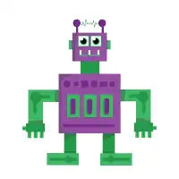 Robot (purple) - design
