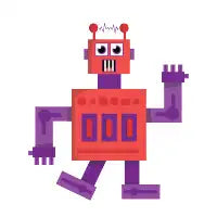 Robot (red) - design