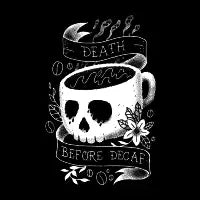 Death Before Decaf - design