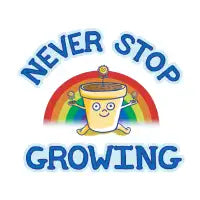 Never Stop Growing - design