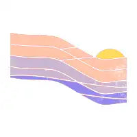 80s Retro Sunset Illustration - Vintage nostalgic surf - design