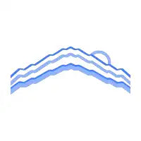 90s Blue Retro Mountains - design