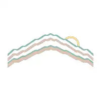 90s Retro Mountain Sunset T-Shirt - design