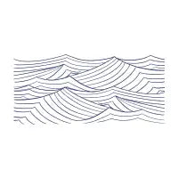 Blue Ocean Waves - design