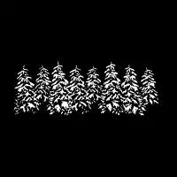 Snow Covered Winter Trees - design