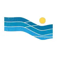 Sunset abstract wave - design