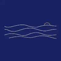 Minimalist sunset wave - design