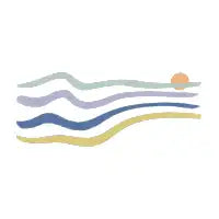 Wavy sunset stripes - design